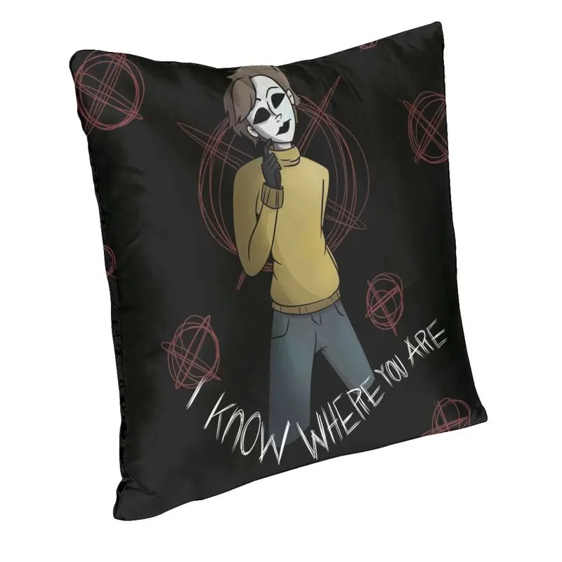 Horror Supernatural Slenderman Cushion Cover 45x45cm Soft Luxury Pillow Case for Sofa