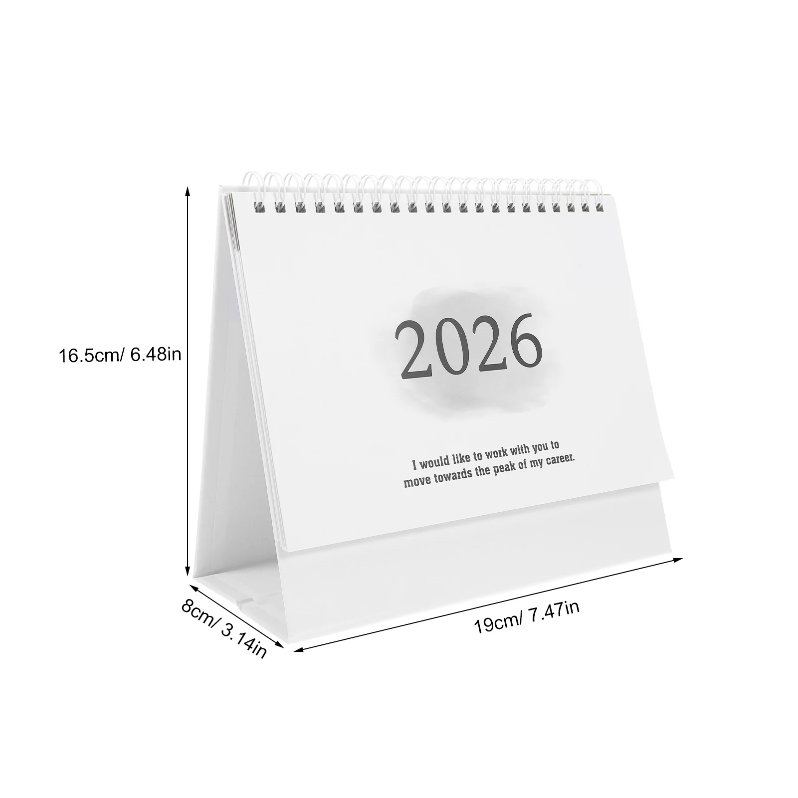 2026 Bureau Mini Staande Flip Kalender Juli 2025 Tot December 2026 Grijs Voor Kantoor Flip Kalender Kantoor Thuis School Gebruik