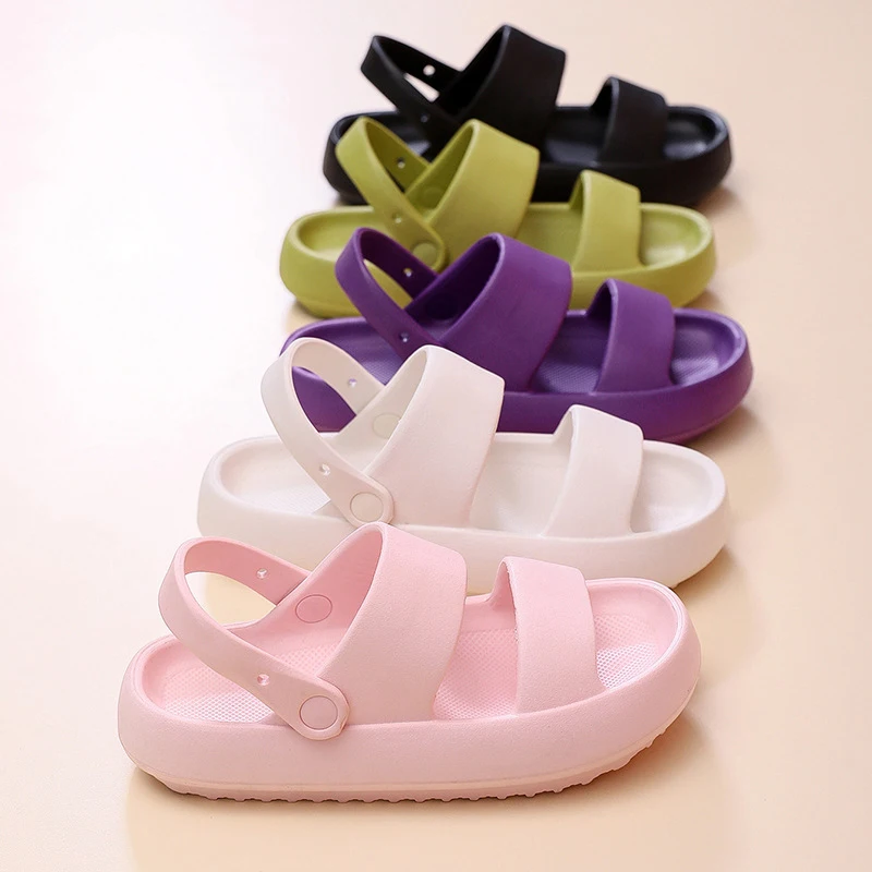 Lucyever 2022 Summer Thick Platform Cloud Slippers Women Green EVA Soft Sole Sandals Woman Comfort Non Slip Home Slides Shoes