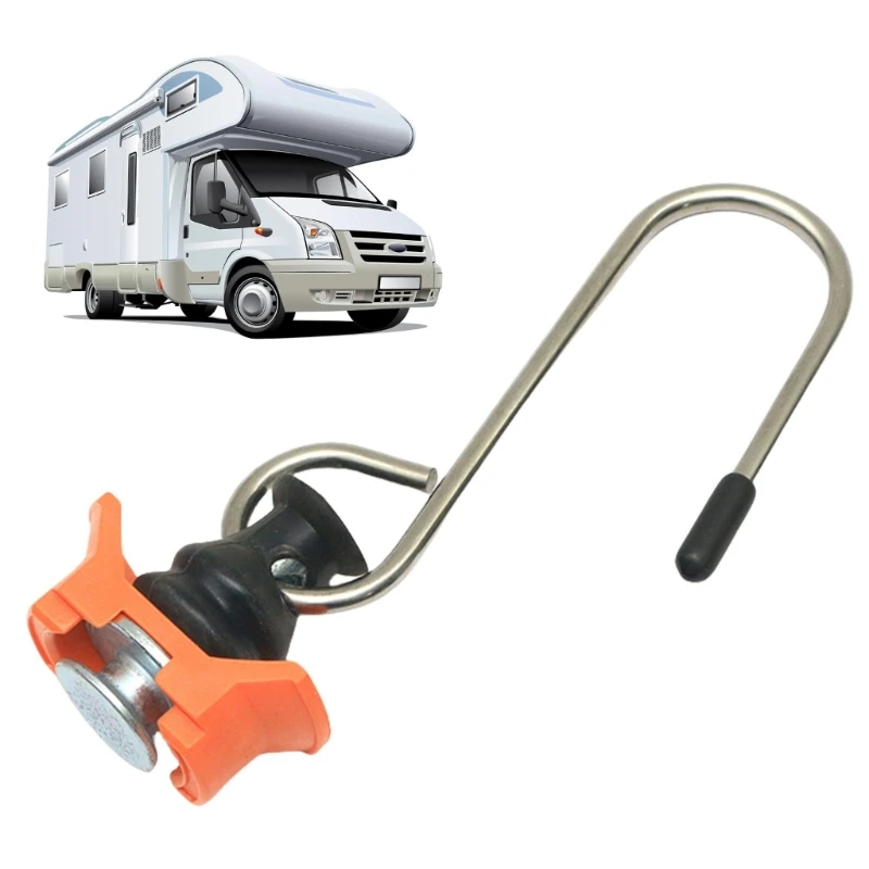 Set Of 4 Motorhomes, Trucks Metal Hooks For Airline Rails Tracks Fittings, Easy Install Cargo Securing Hauling Accessory