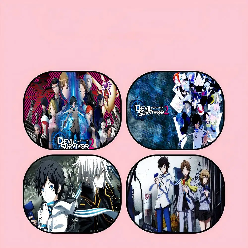 

Anime D-Devil S-Survivor Car Sunshade Anti-UV Electrostatic Adsorption Window Sunshade Universal Car Curtain