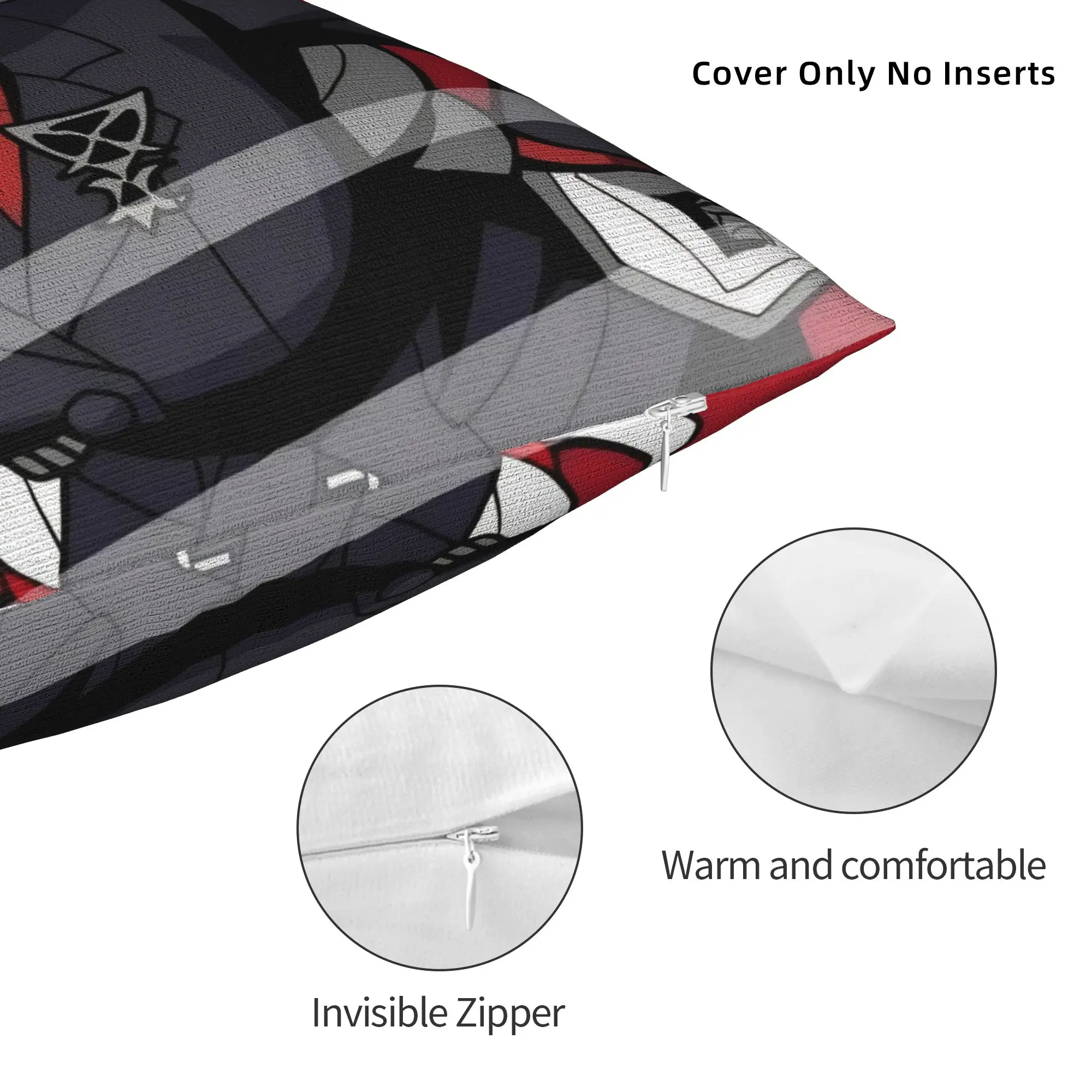 Printed Helltakers Lucifers Cerberus Game Pillowcase Fabric Cushion Cover Decoration Anime Throw Pillow Case Cover Drop Shipping