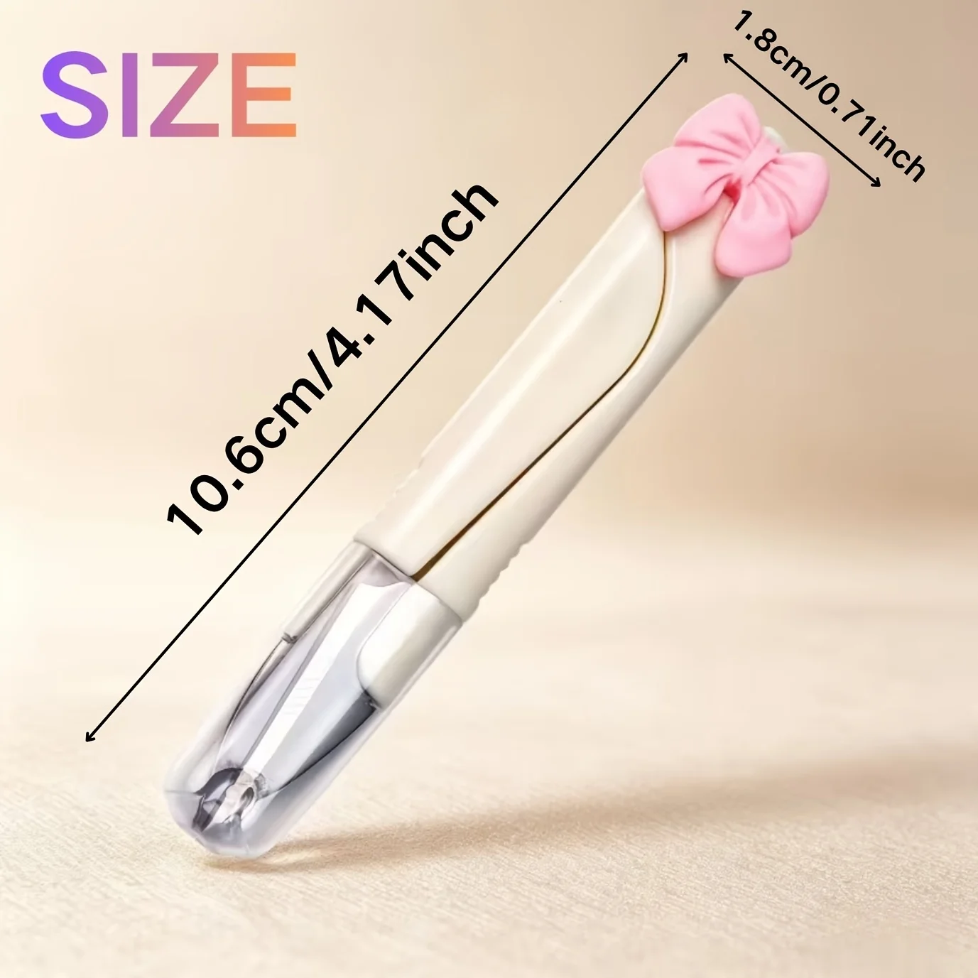 Cute Cartoon Pink U-Shaped Plastic Spring Scissors for Cross Stitch Thread Cutting Home Sewing And Fishing Line Cutting