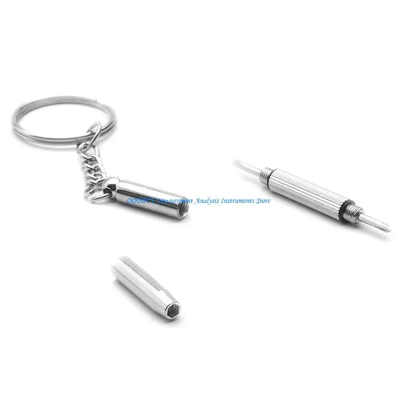 367D 3in1 Eyeglasses Screwdriver Sunglass Watch Repair Screwdriver Tool Keychain
