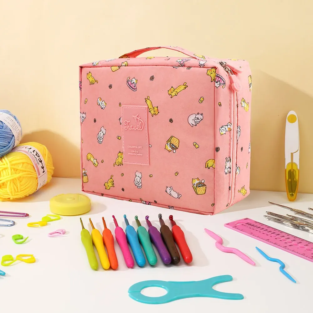 HÄKEL LIESE Kit De Crochet Pour Débutants - Petit Panier Organiseur Avec Laine Et Instructions