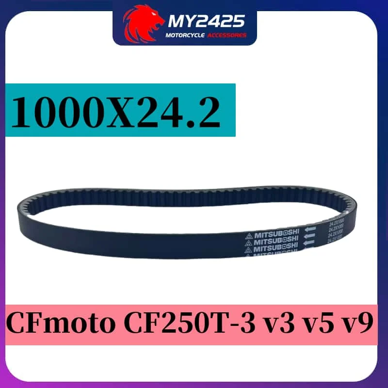 

My2425 Store MITSUBSHI 1000x24.2 Drive Belt For CFmoto CF250T-3 v3 v5 v9 24.2x1000 CF MOTO 1000*24.2 0120-053000