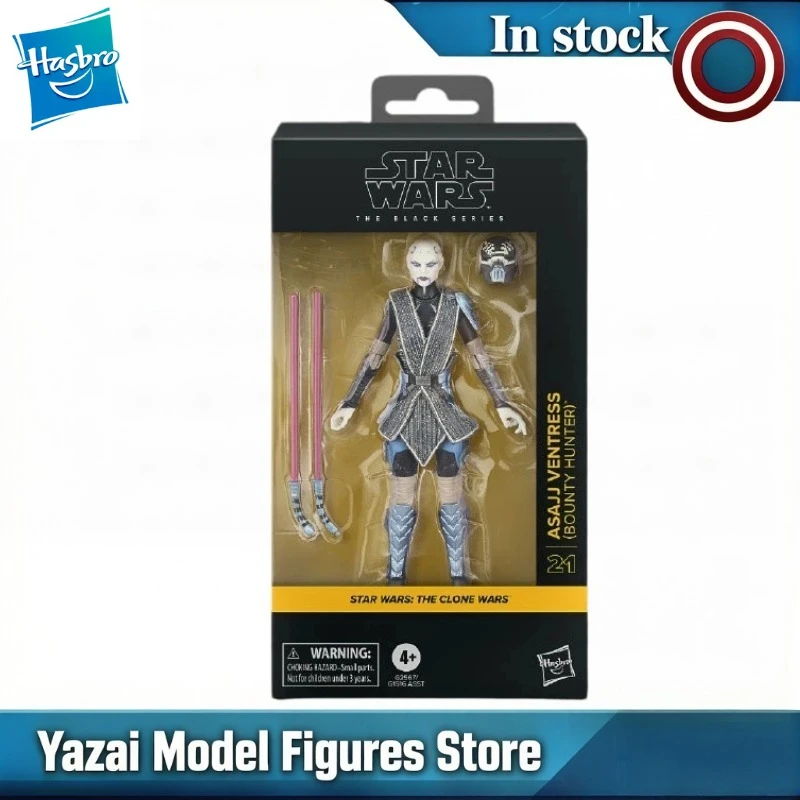 Original Hasbro Star Wars The Black Series The Clone Wars Asajj Ventress (Bounty Hunter) Action Figure Birthday Gift view 3