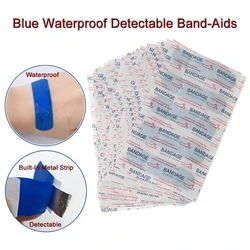 100 Stück wasserdichtes medizinisches Pflaster blau nachweisbares elastisches Wund klebeband Erste-Hilfe-Kits für Hotel restaurant koch