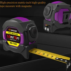 High Precision Metric Inch Digital Tape Measure With Magnetic Anti-Drop Waterproof Anti-Rust Self-Locking Thickened Tape Measure