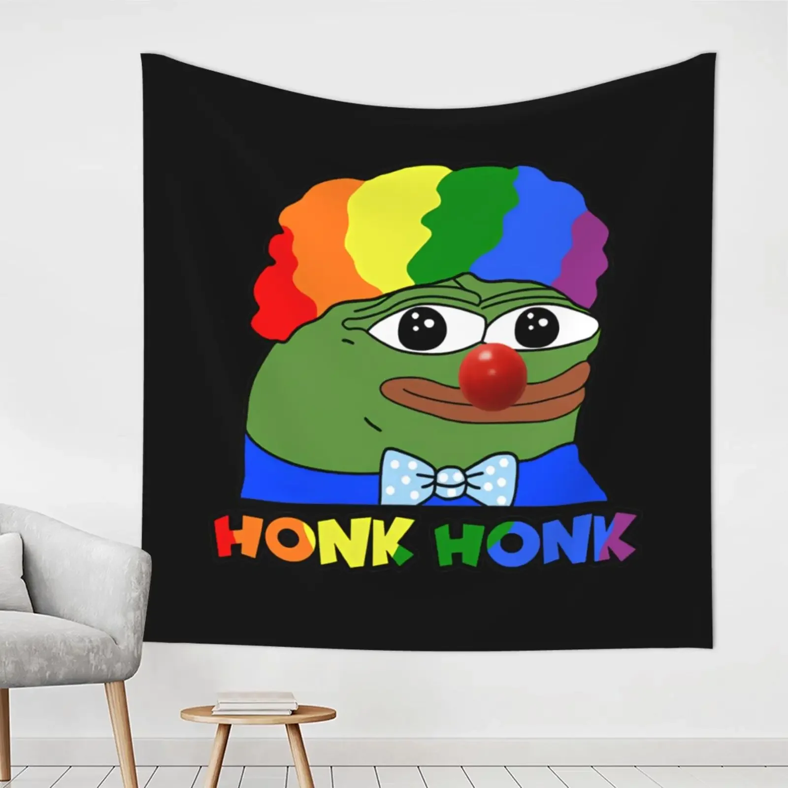 Vintage Clown Pepe Honk Honkler Meme Tapestry Wall Hanging Hippie Decor Mandala Kawaii Room Decor Astrology