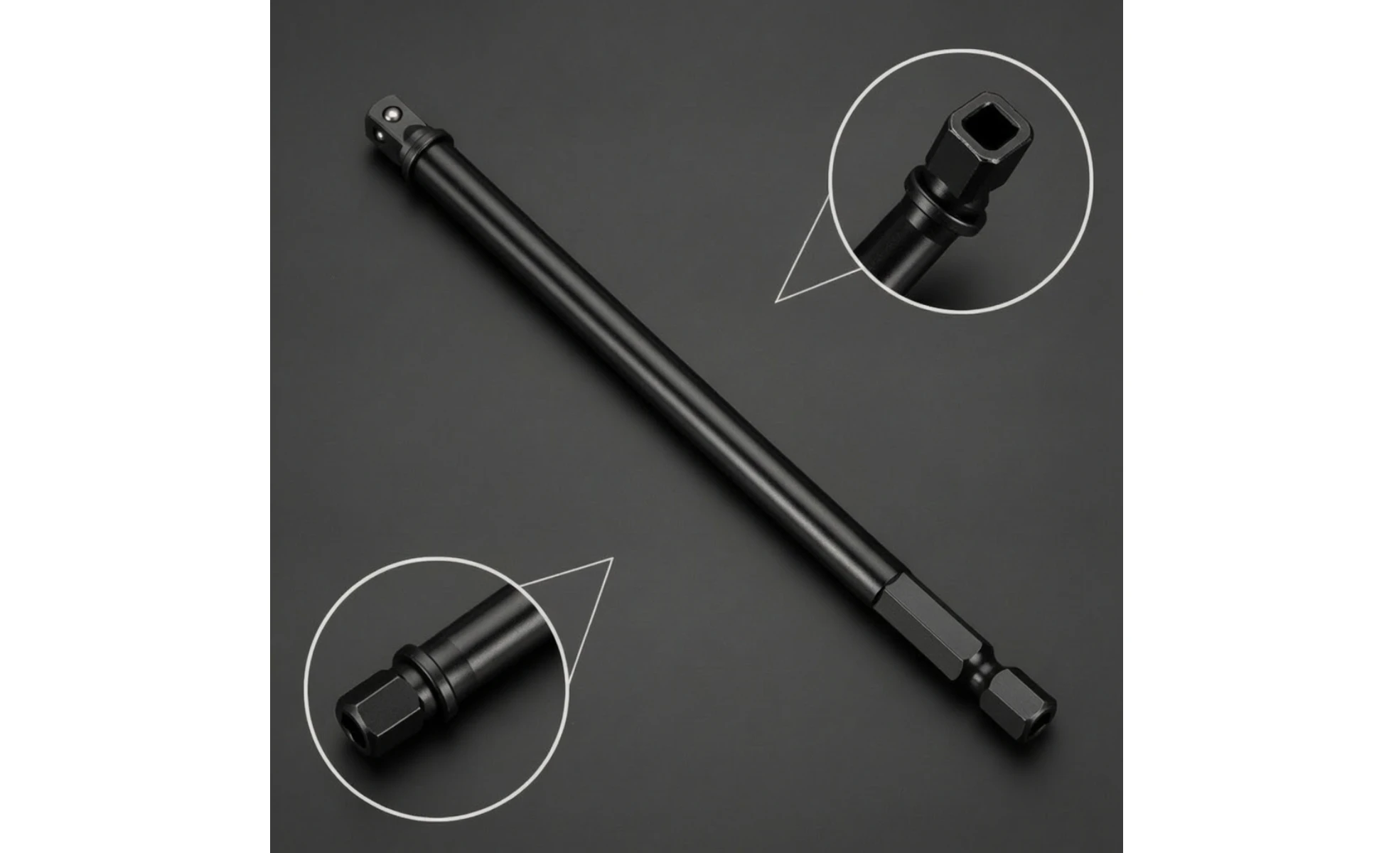 Hex Shank to Square Socket Adapter High Hardness Drill Adapter with Hex Shank Extension Rod Corrosion Resistant Tool Direct Fit Hex Shank to Square Socket Adapter High Hardness Drill Adapter with Hex Shank Extension Rod Corrosion Resistant Tool Direct Fit