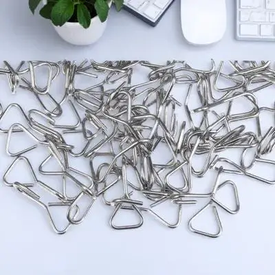100 قطعة خطاف معدني عالي التحمل من الفولاذ المقاوم للصدأ خطاف معلق خطاف حبل ثابت لمسند رأس مقعد السيارة S خطاف عالي التحمل