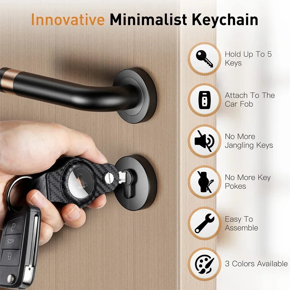 Compact Key Holder BMW for Airtag Multifunction Keychain Key Smart Organizer Case Anti Scratch Shell Keyring Christmas Presents