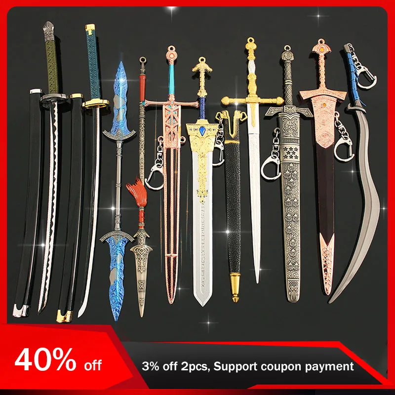 

22cm Eldenn Game Peripheral Gargoyles Greatsword Banished Knight Sword Toy Metal Weapon Model Unedged Accessorie Gift Collection