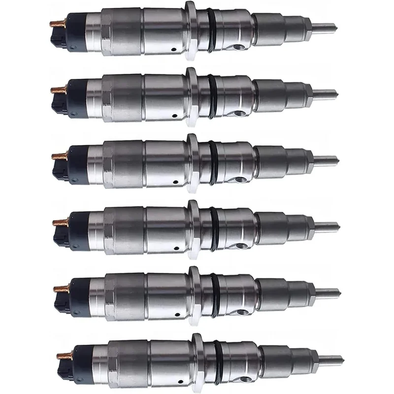 

6X Fuel Injector 0445120236 Compatible FOR Komatsu Engine 4D107 S6D107 WA320-6