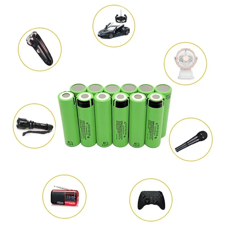 بطارية ليثيوم أصلية جديدة 3.7 فولت NCR 18650B 3400 مللي أمبير في الساعة، تستخدم لمصابيح باناسونيك والألعاب والسيارات والكاميرات والمفكات