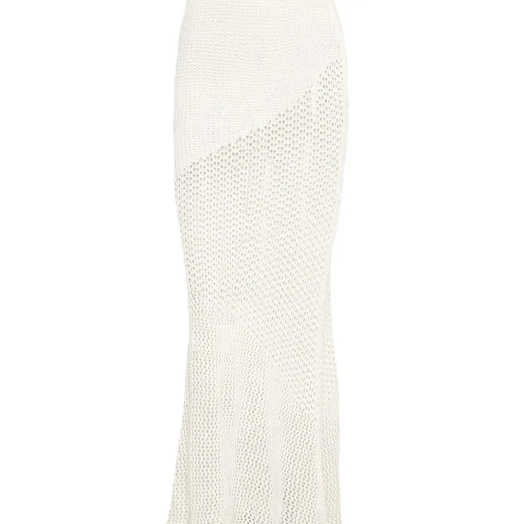 

Summer Lace Long Sleeve Sheath Dress for Women Casual Knitted Suit European American Style Fashion