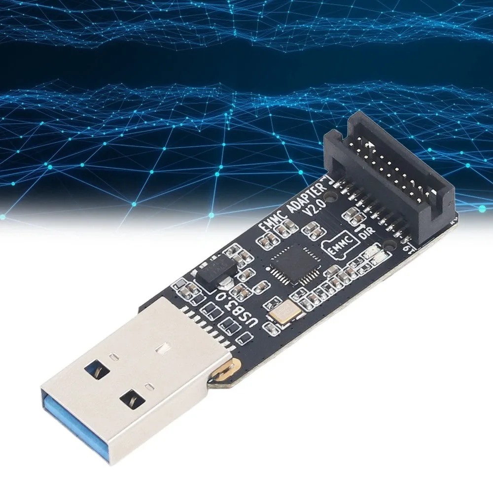 USB 3.0 Interface EMMC Adapter TF Card Support Plug And Play Card Reader Module V2 Version Memory Card Reader Module