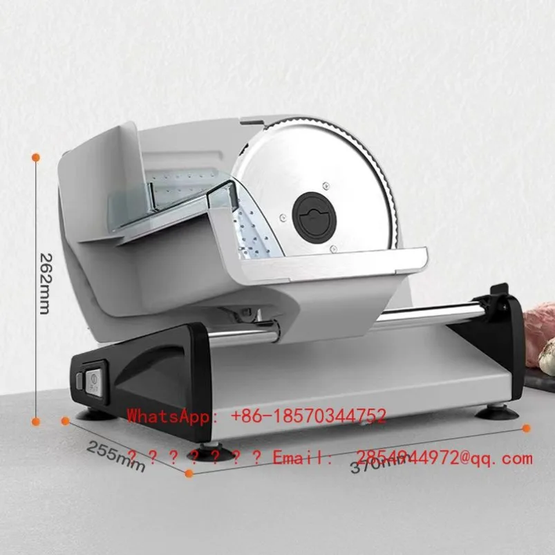 250W Slicer Semi-automatic Meat Slicing Machine Fat Beef Roll Machine Adjustable Thickness Slicer