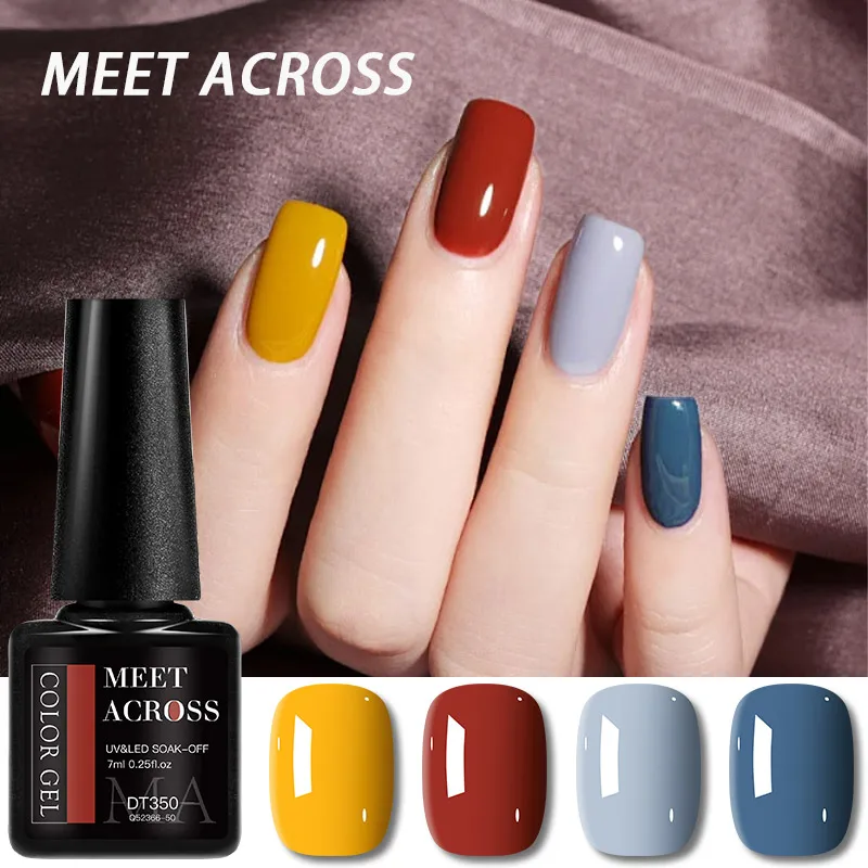4 pièces Gel vernis à ongles ensemble HEMA TPO gratuit rouge bleu jaune Semi Permanent tremper UV Gel vernis ongles fournitures pour manucure bricolage