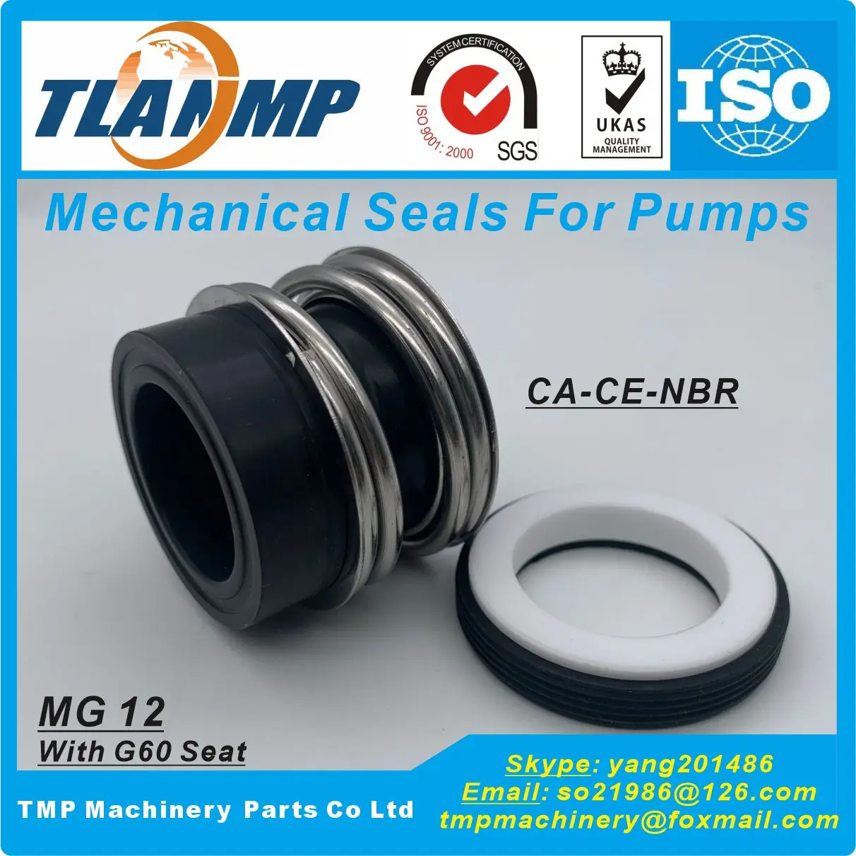 MG12/32-G6 , MG12/32-G60 , MG12-32 , MG12/32-Z TLANMP Mechanical Seals for Pumps (Seat type:G6/G60)