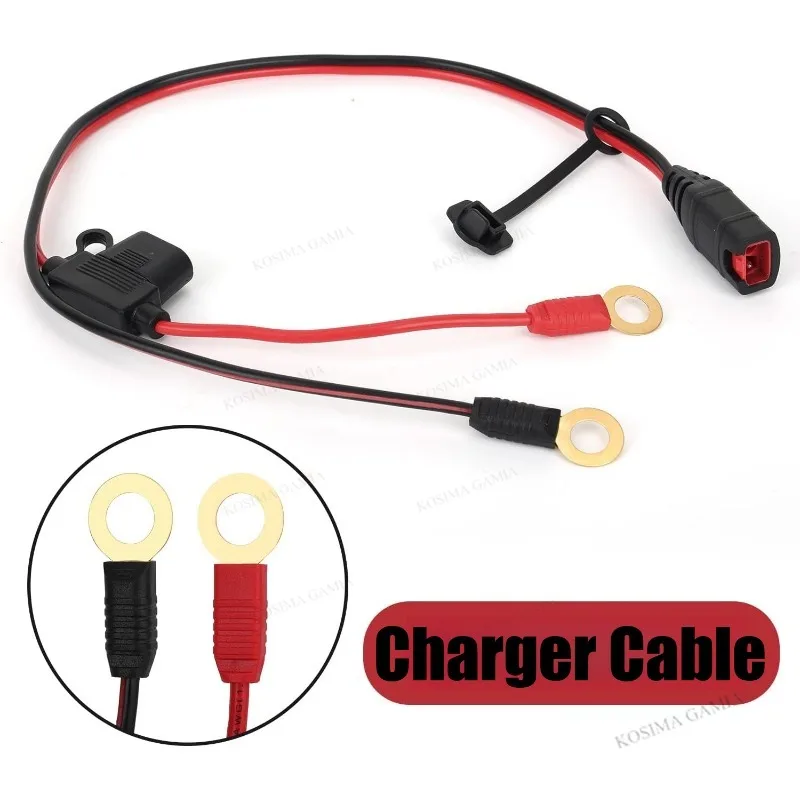 

1/2pcs with M6/M10 Silicone Cable Car Plug Fast Charging Connector Cable Compatible For NOCO GC008X Connect Cable