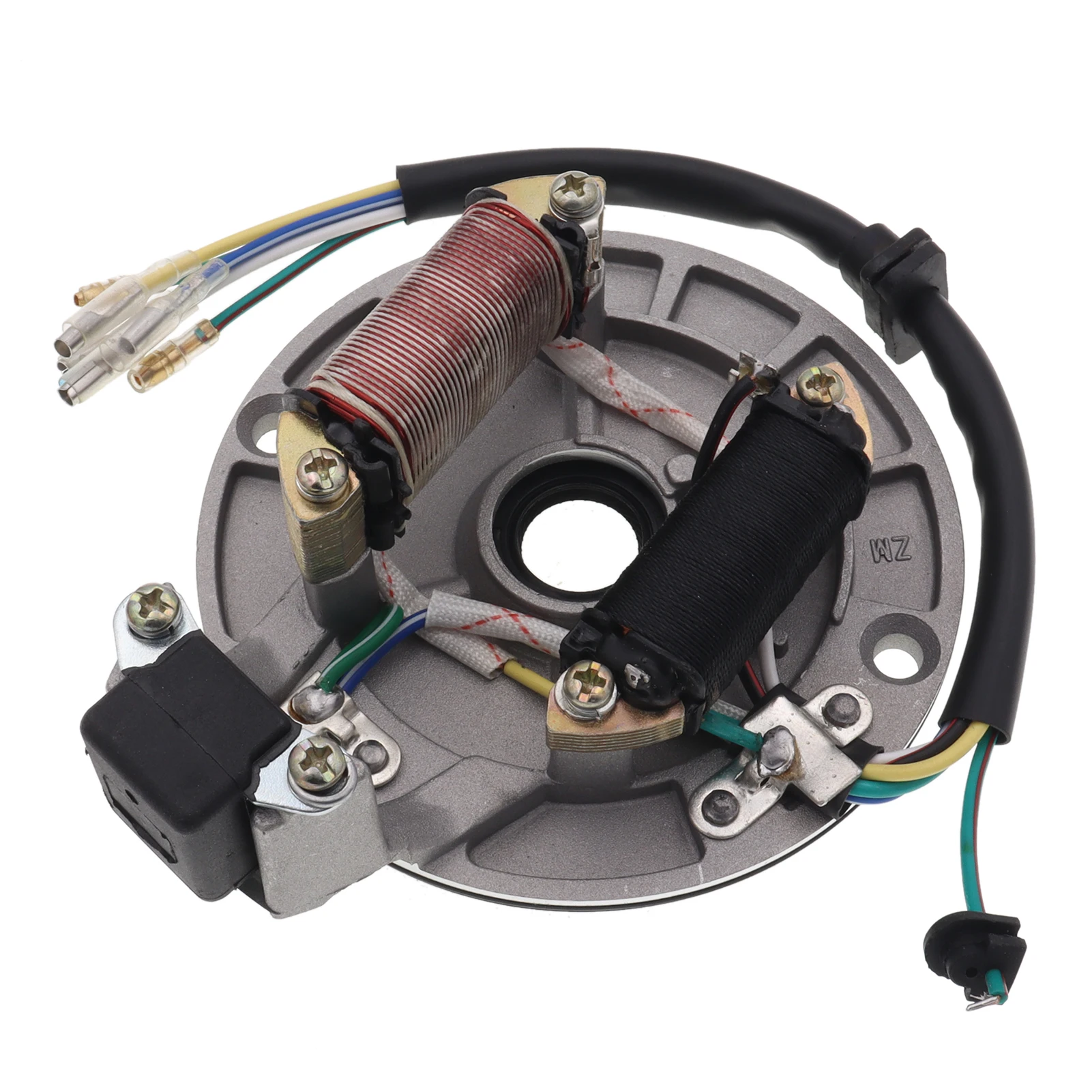 New 2 coil Magneto Stator Plate Rotor for 50cc 70cc 90cc 110cc 125cc Motorcycle Pit Dirt Bike ATV Quad