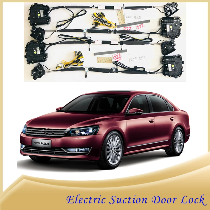 

For Volkswagen Passat 2014~2023 Car Soft Close Door Latch Pass Lock Actuator Auto Electric Absorption Suction Silence Closer