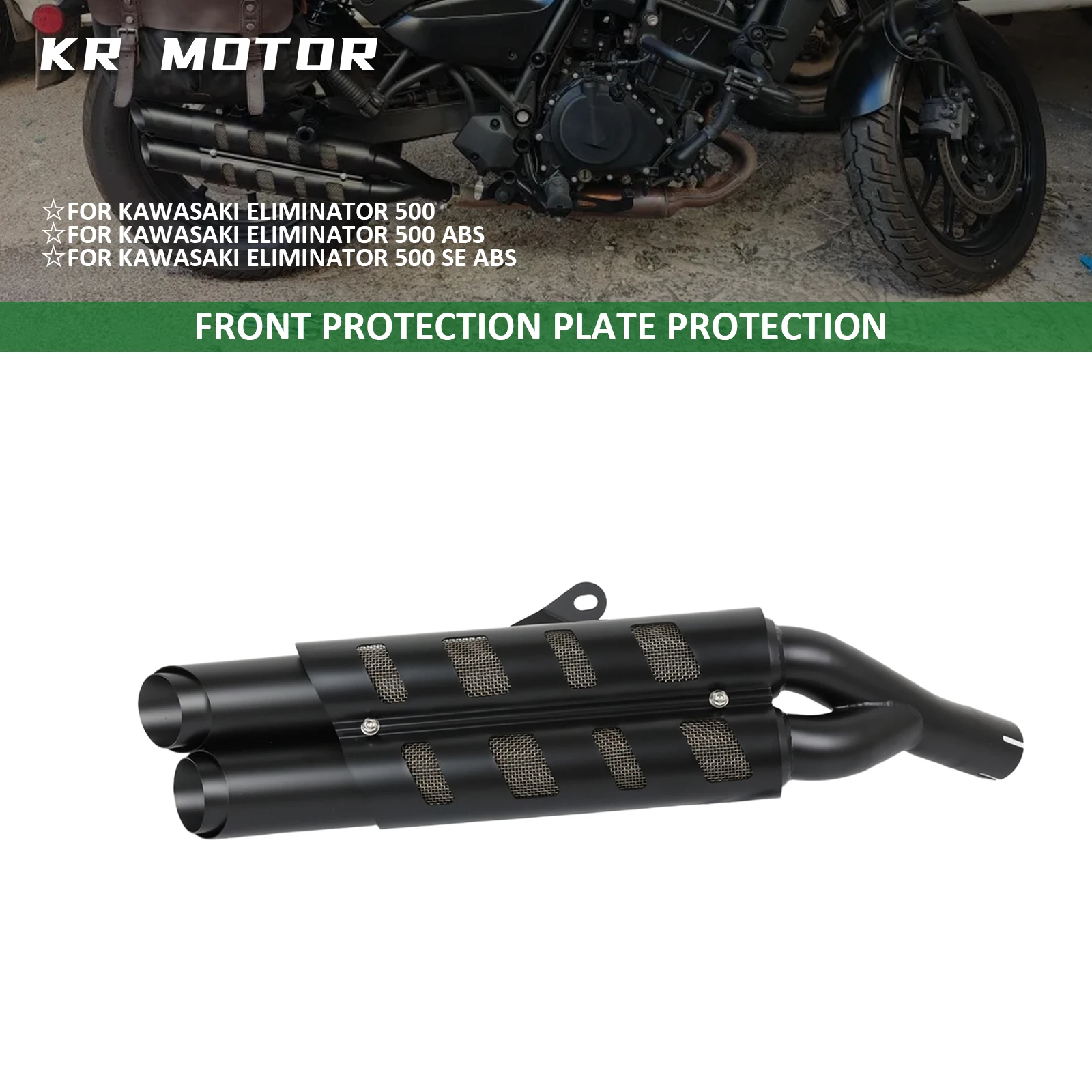 

Fits For Kawasaki Eliminator 450 500 ABS SE 2024-2025 26 Motorcycle Exhaust Pipe Rear Exhaust Muffler Exhaust Duct System 2-in-1