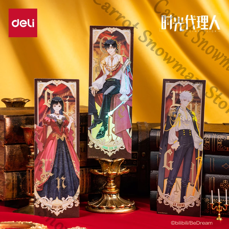 애니메이션 정품 링크 클릭 루카스 찰스 Qiao Ling 레이저 티켓 북마크 코팅지 카드 편지지 학교 Cospaly 만화 선물