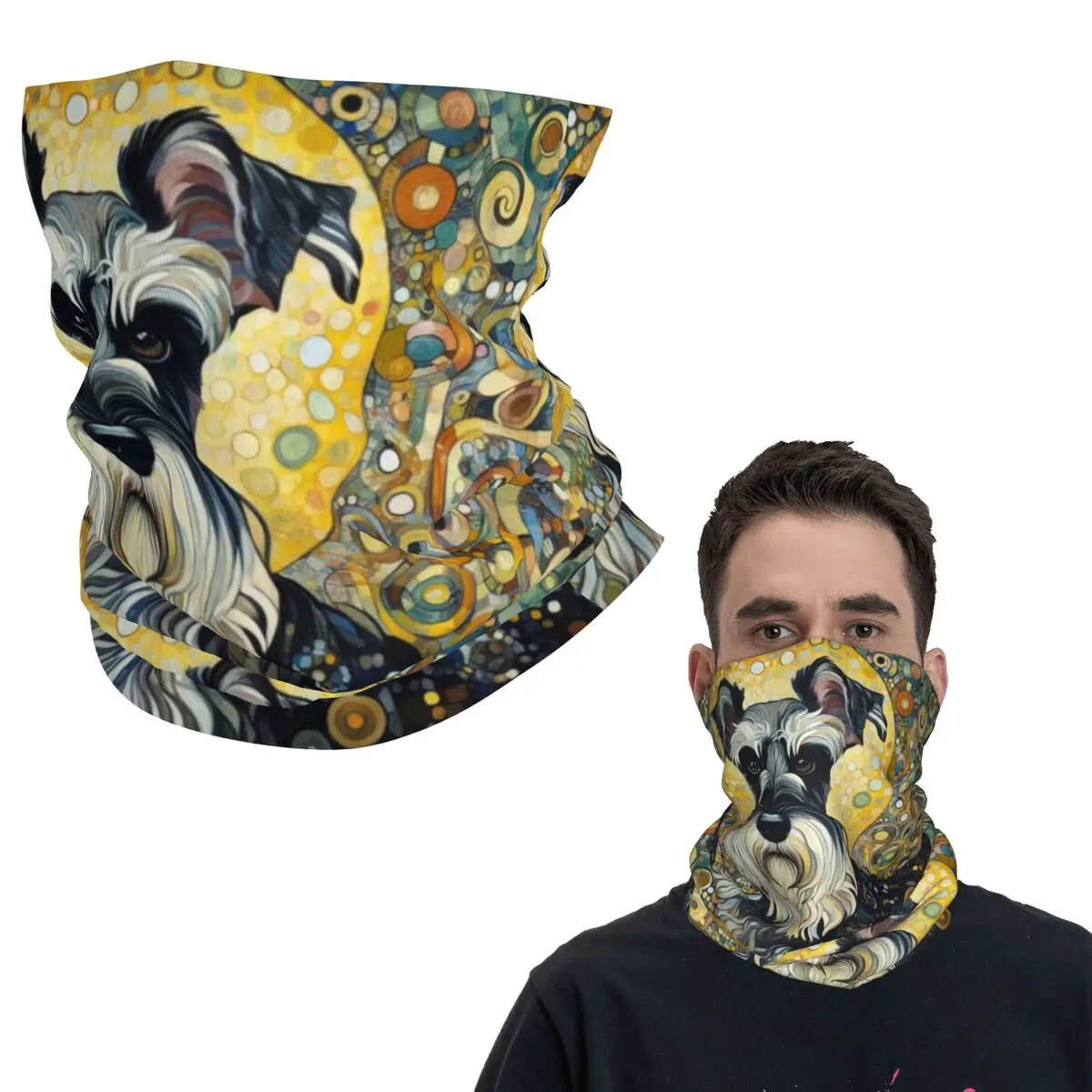 

Многофункциональная балаклава-бандана для шеи с принтом в стиле модерн-арт, унисекс, для взрослых, для езды