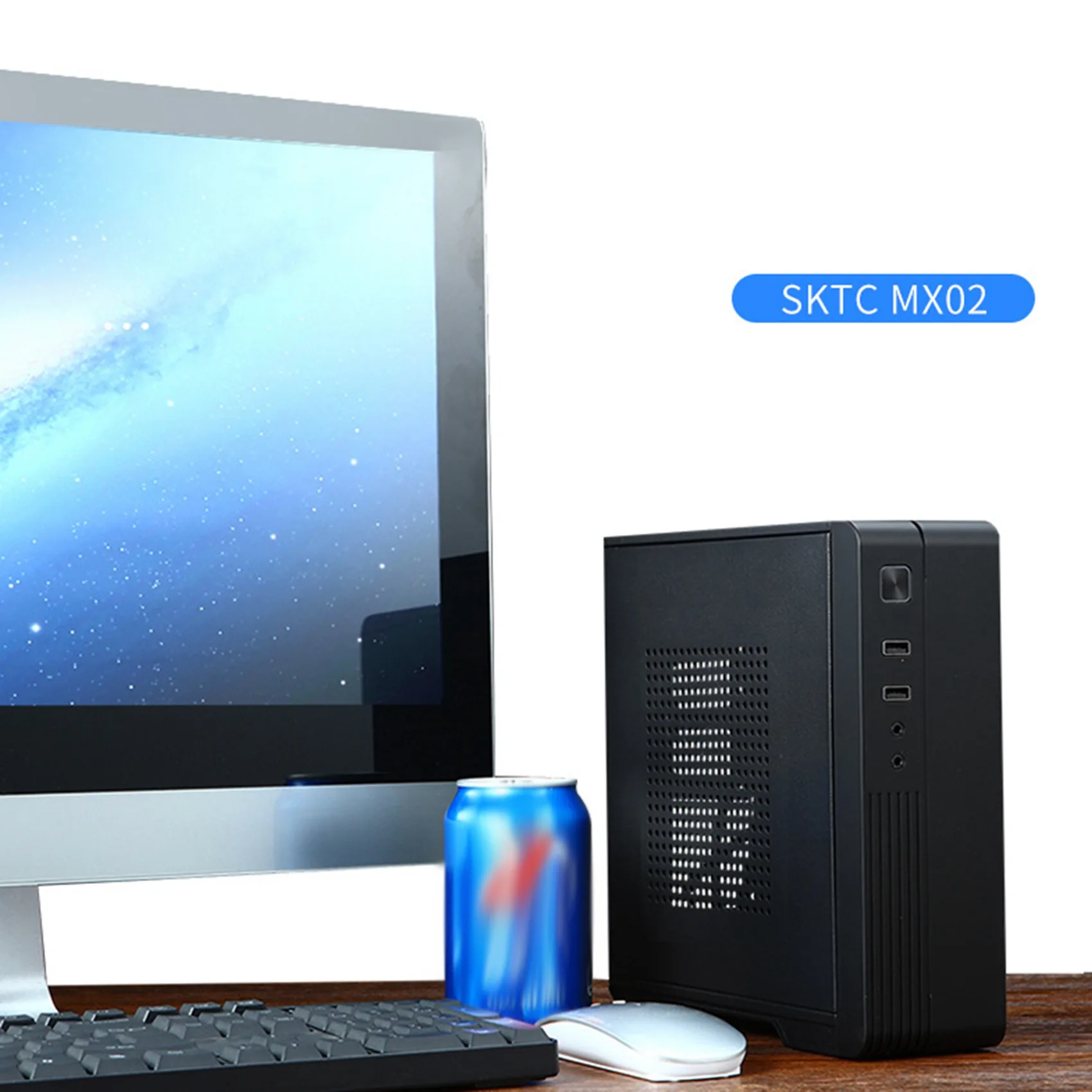 Efficient MX02 Mini ITX Computer Case HTPC Host Chassis USB2.0 ITX Enclosure Industrial Control Chassis For Office Business