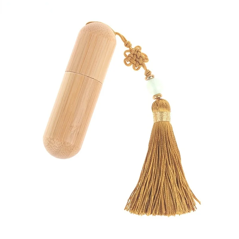 

1Pc 2ml New Bamboo Wood Bottle Perfume Empty Oil Bottle Stainless Roll On Ball Perfume Aromatherapy Bottle