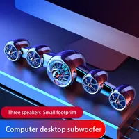 New Soundbar with Subwoofer Horns Bluetooth Speaker High Fidelity Sound Box Hifi Stereo Desktop Speakers for PC Laptop Computer