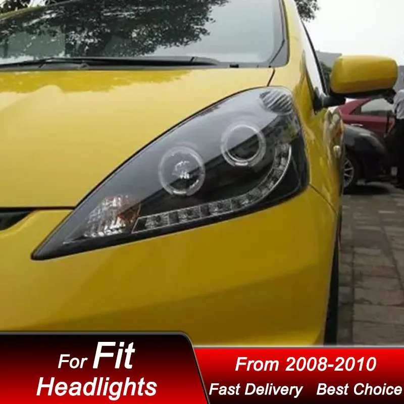 Hot Car Led Headlights For Honda Fit GE8 08-10 new style full LED Assembly EMARK DOT Upgrade Projector Lens Accessories Kit