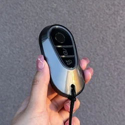 Transparent Black TPU for Mercedes Benz 2022 C S Class W206 W223 S350 C260 C300 S400 S450 S500  Remote Car Key Case Cover Fob