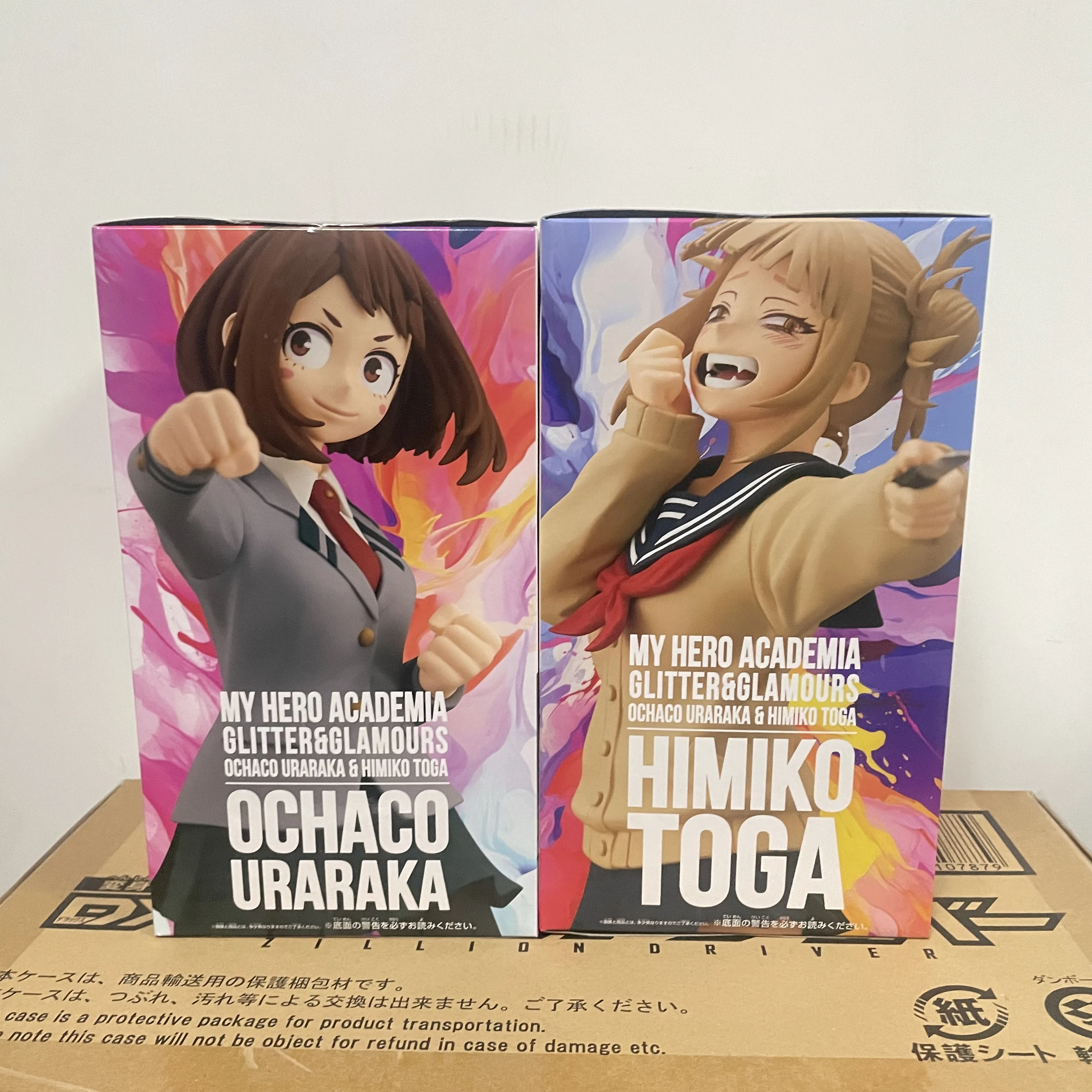 Stock Original Bandai Anime Figure My Hero Academia Cross my body Himiko Toga OCHACO URARAKA GLITTER&GLAMOURS Action Figure Toys