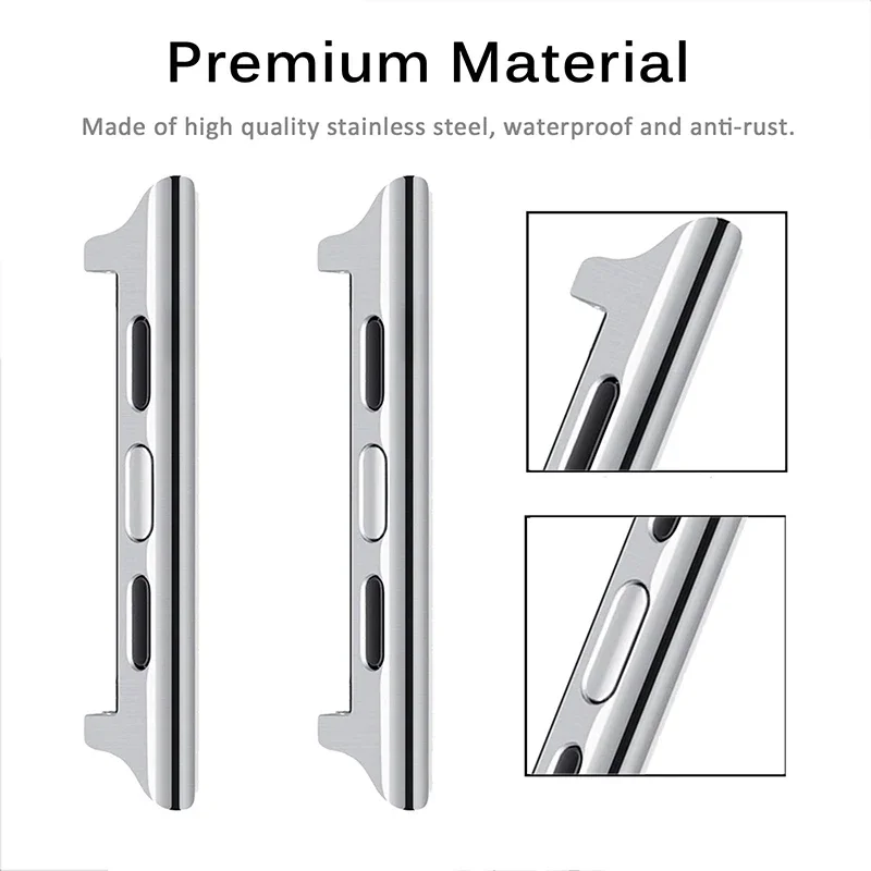 موصل محول لساعة أبل سلسلة 9 8 7 SE 5 4 3 6 موصلات الفرقة لساعة أبل 40 مللي متر 49 مللي متر 44 مللي متر 45/41 مللي متر الفولاذ المقاوم للصدأ