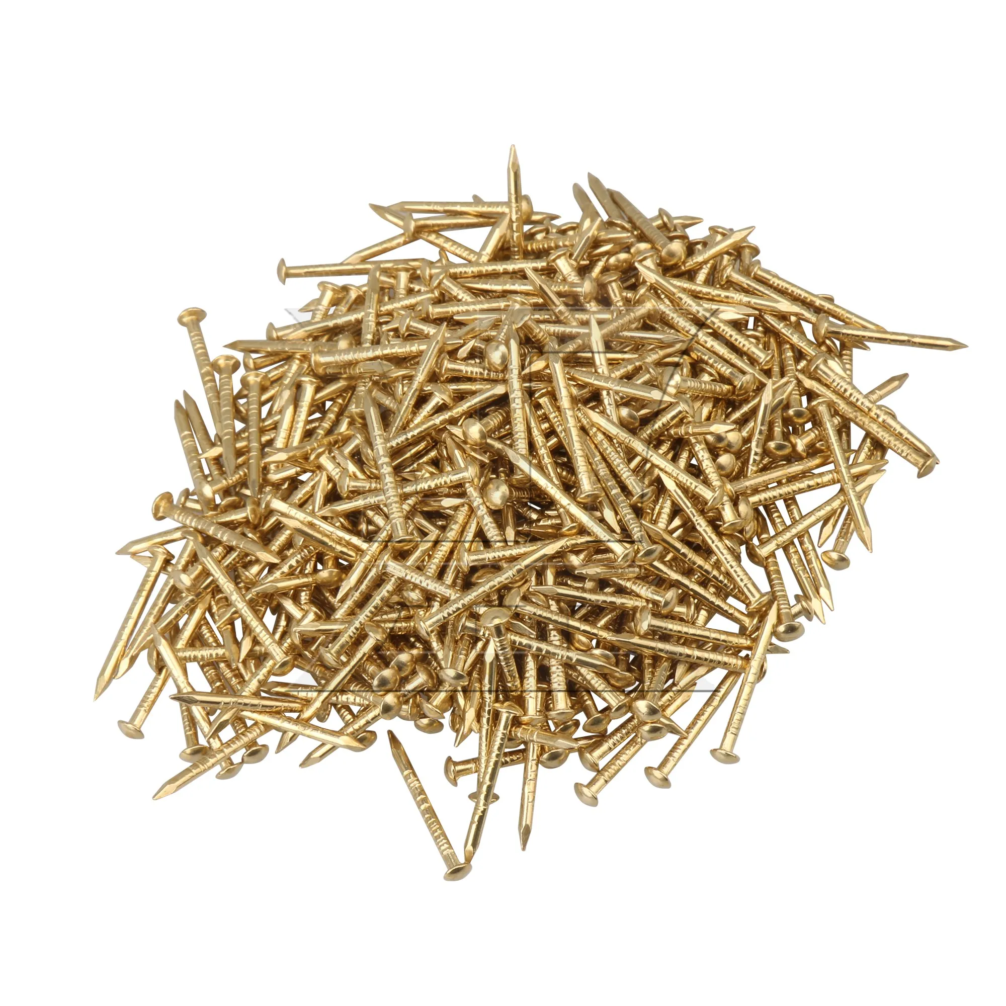 

BQLZR 500pcs Home Brass Furniture Copper Miniature Nail Round Head 18mm/15mm