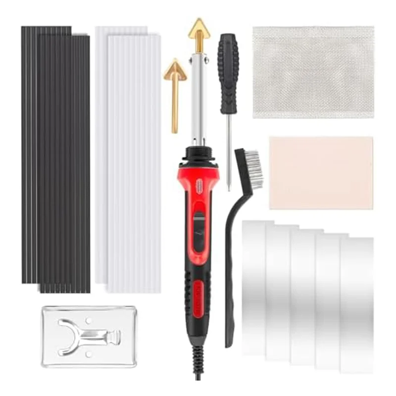 

Необычный комплект для сварки пластика для ремонта автомобильного бампера, комплект для ремонта пластика с быстрым нагревом для DIY, ремонт приборной панели, вилка стандарта США Easy Insta