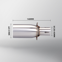 Universal intermediate link pipe for motorcycles, modified silencer, universal diameter 51mm, multiple diameter sizes