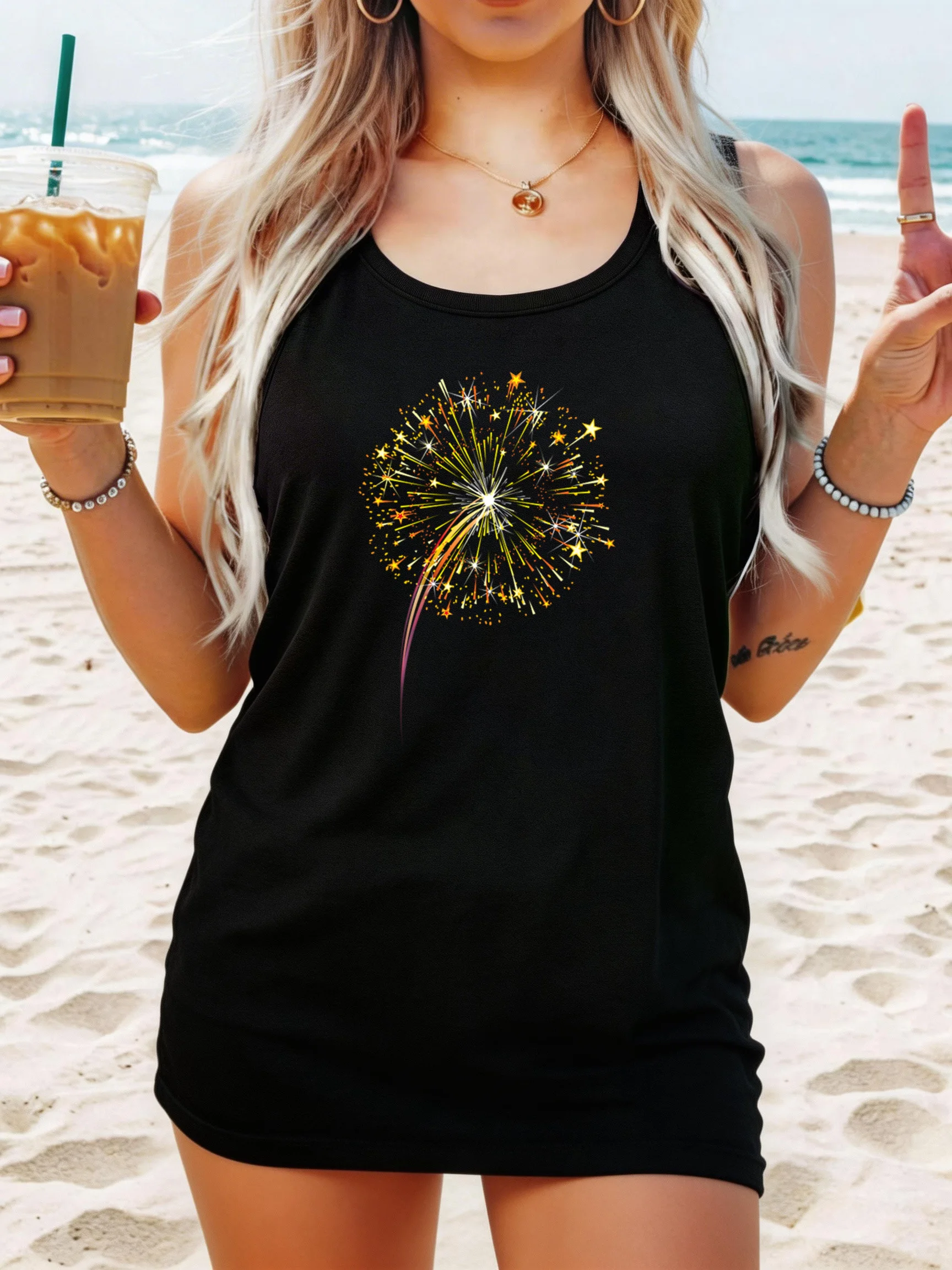 

Loose Fit Printed Pocket T-Shirt for Women with Ribbed Collar round Neck 1-8XL plus Size Comfortable Casual Vest