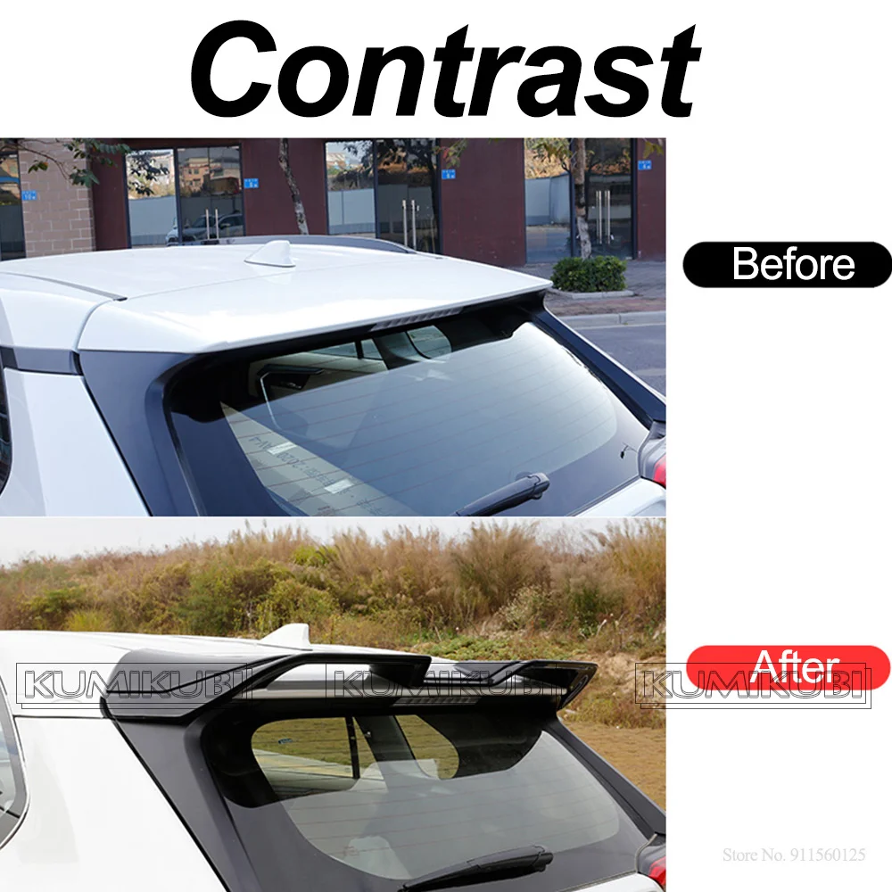 Black Red White Carbon Look Painted High Quality ABS Spoiler Wing For Toyota Rav4 RAV 4 Roof Spoiler 2020 2021 2022 2023 2024