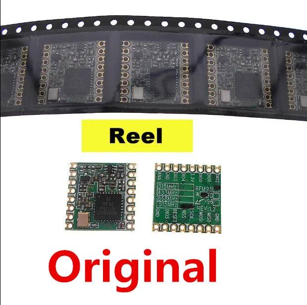 RFM95 RFM95W RFM96W RFM98W wireless transceiver module HopeRF ORIGINAL FCC / ROHS / ETSI / REACH Certificated Reel & Tape