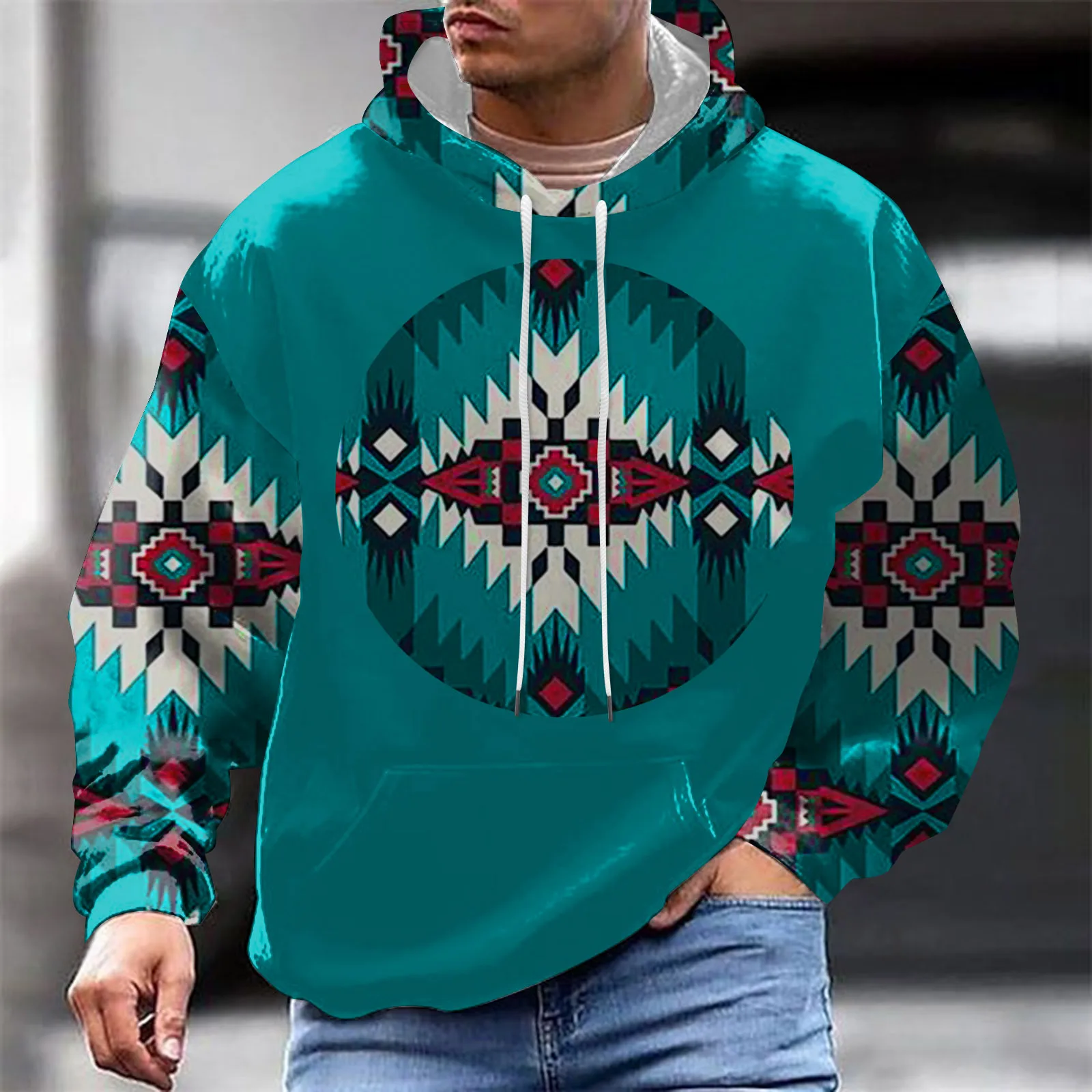 

New Western Ethnic Style Hoodies Boho Aztec 3D Print Men Women Streetwear Y2k Hoodie Pullovers Hooded Sweatshirts Kids Clothing