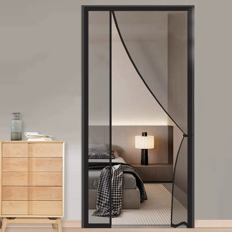 

Meijune Black Side Door Magnetic Mosquito Fiberglass Net Door Screen Insect Proof Flight,Summer and Kitchen Indoor Invisible Net
