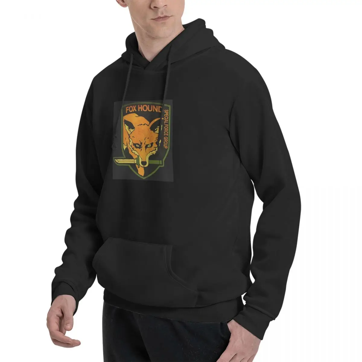 METAL GEAR SOLID  Fox Hound Rust Logo Hoodies Men Women Casual Pullover Sweatshirt Harajuku Long Sleeve Hooded Autumn Winter