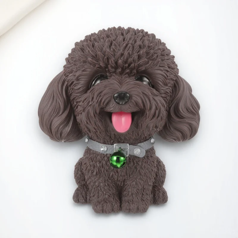 Hucha de perro de dibujos animados, tarro de monedas para cachorros de gran capacidad para niños, bote de ahorro de dinero de vinilo, decoración de escritorio, caja de dinero para regalo para niños