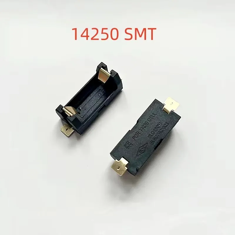 50 قطعة ER14250 صندوق بطارية ليثيوم 14250 صندوق تخزين بطاريات خلية واحدة مع دبابيس PCB CR2 حامل البطارية ABS صندوق صلب #5