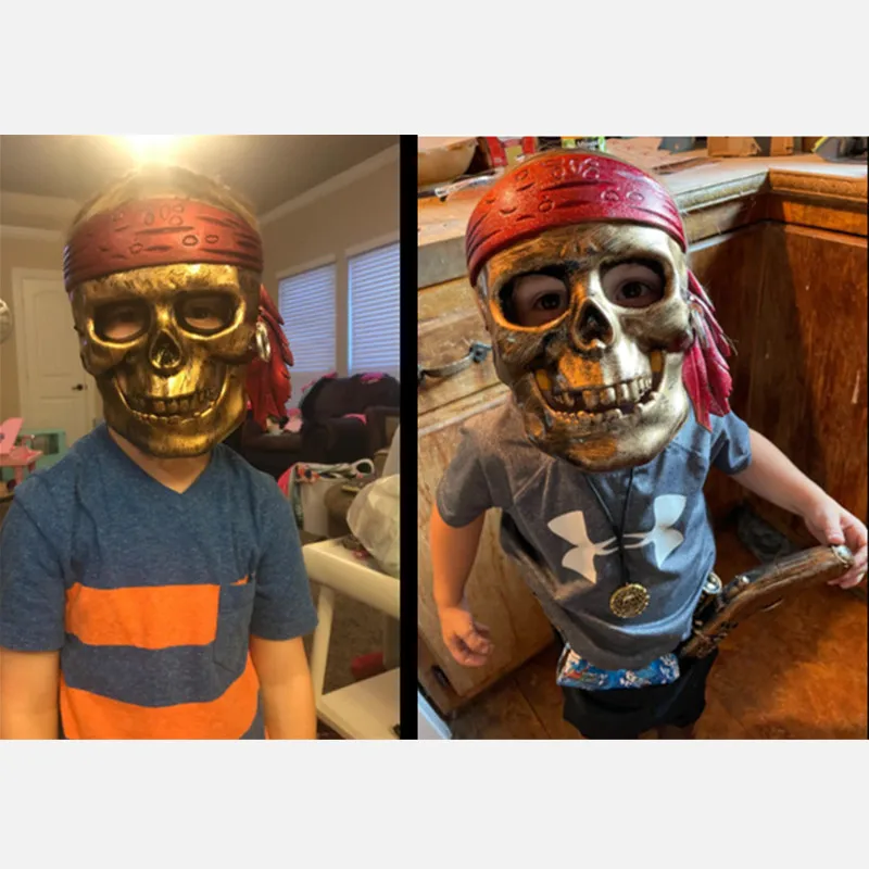 ฮาโลวีน 5 PC ชุดโจรสลัดหน้ากากอุปกรณ์เสริมสําหรับเด็กโจรสลัดคอสเพลย์ชุดโจรสลัด Paraphernalia เด็กของขวัญ